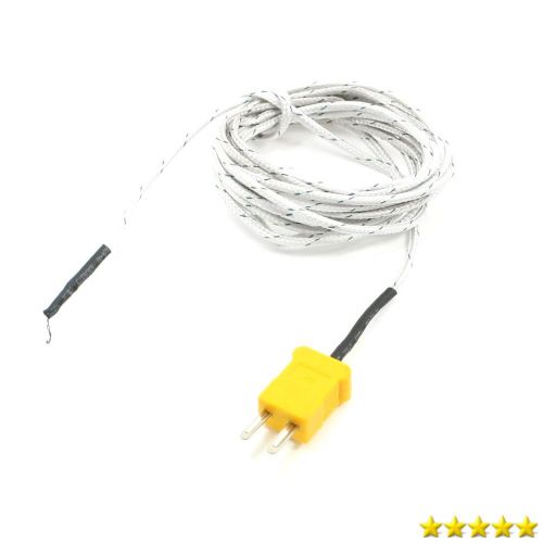 uxcell 0-400 Celsius Degree K Type Thermocouple Probe Sensors 3 Meter Cable New