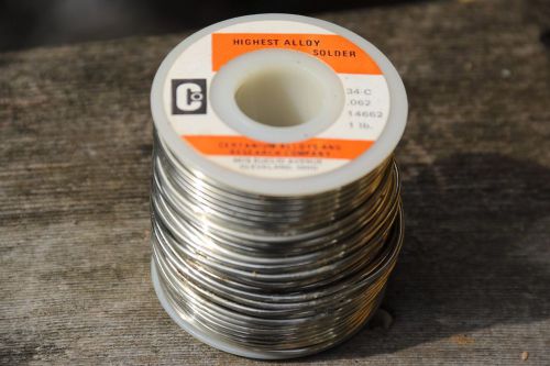 Certanium 34C Flux Cored Stainless Steel  Solder 1 Lb Spool 1/16 Dia. 1.5mm