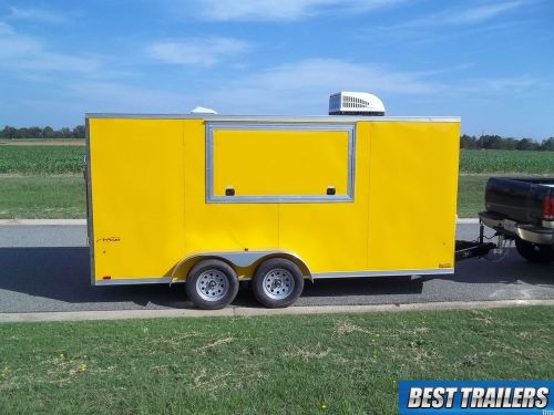 2017 look 7 x 16 concession trailer finished w AC and electric vending cargo