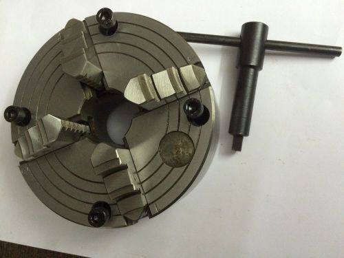 5&#034; inches(125 mm) 4 jaw independent chuck for lathe machine &amp; hv6 rotary table for sale