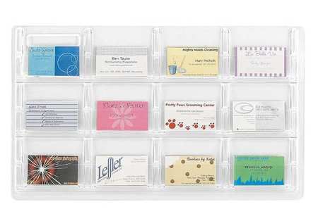 SAFCO 5618CL Business Card Display, 12-Pocket