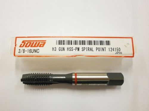 Sowa Tool 3/8-16 H3 Spiral Point Red Ring Tap CNC Style 48 HRC HSS 124-150 ST08