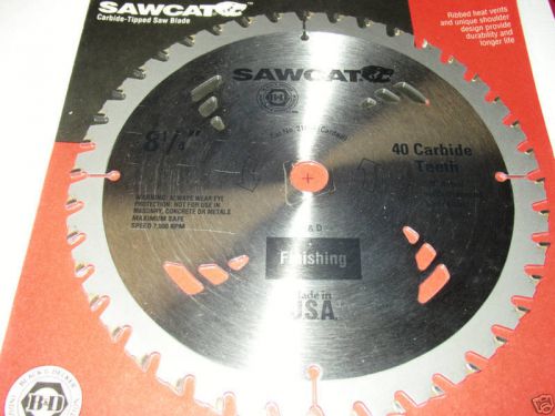 USA FINISHING SAWCAT B&amp;D 40 CARBIDE-TIPPED SAW BLADE MADE IN USA
