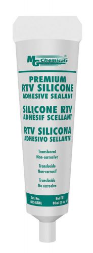 MG Chemicals Non Corrosive Translucent 1-Part RTV Silicone Adhesive Sealant 8...