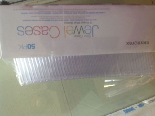 Memorex 5mm Slim CD/DVD Jewel Cases - 47 Pack - Clear