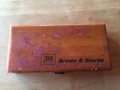 Brown &amp; Sharpe instrament box
