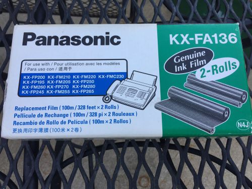 New Genuine Panasonic KX-FA136 Fax Toner / Replacement Ink Film (1 Roll Pack)