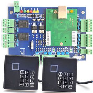 Network entry door access control board lan wg 26 t02 2 rfid readers pin keypad for sale