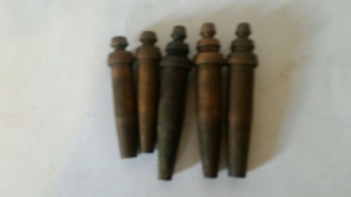 Airco Style Torch Tips Used Lot of 5
