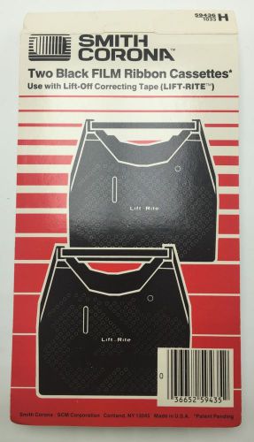 2 Pack Smith Corona Black Film Ribbon Cassettes H Series 59436 USA Lift-Rite