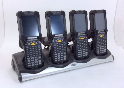 Motorola mc9090 barcode scanners x4, w/ charging base, wm5.0 for sale