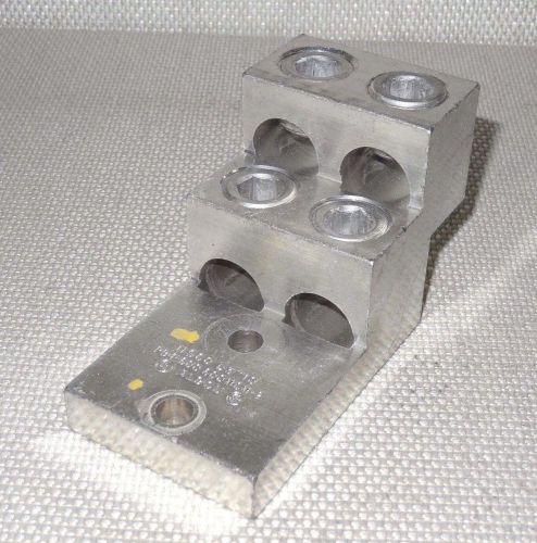 Ilsco d3710  pb4-600 / 600mcm-2 aluminum circuit breaker lug al9cu for sale