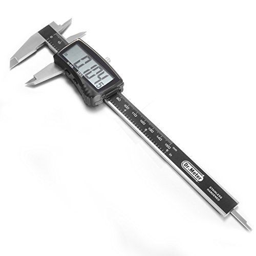Dr.Meter 6&#034; Digital Caliper Stainless Steel Venire Caliper Gauge Micrometer with