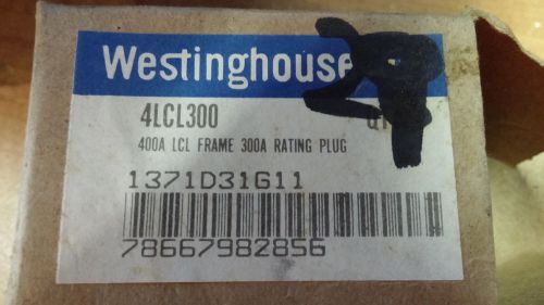 WESTINGHOUSE 4LCL300 300A RATING PLUG 1371D31G11 NEW IN BOX SEE PICS #B27