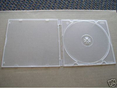 200 NEW TRIMPAK SLIM POLY CD DVD CASE, CLEAR