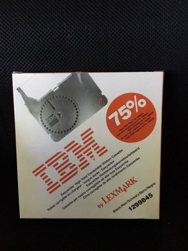 IBM LEXMARK TYPEWRITER CORRECTABLE CASSETTE RIBBON 1299845 black MADE IN USA