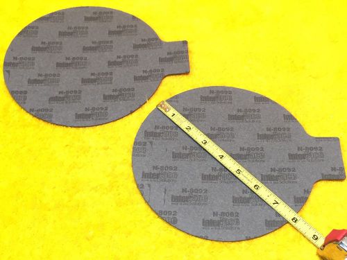 NEW  LOT OF (2) INTERFACE SOLUTIONS N-8092 1/16&#034; GASKET MATERIAL 7-7/4&#034; DIAMETER