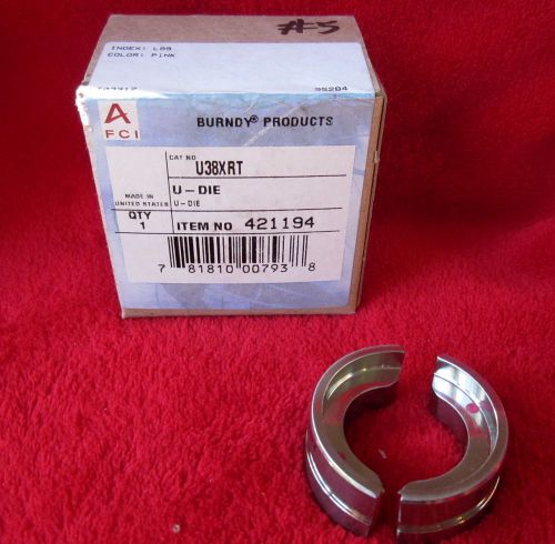 New In Box Burndy U38XRT Crimping Die - Index L99 Pink - Free Priority Shipping