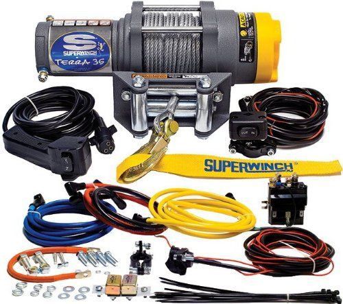 Superwinch 3500lb atv single line winch w/handheld remote-towing hauling winch for sale
