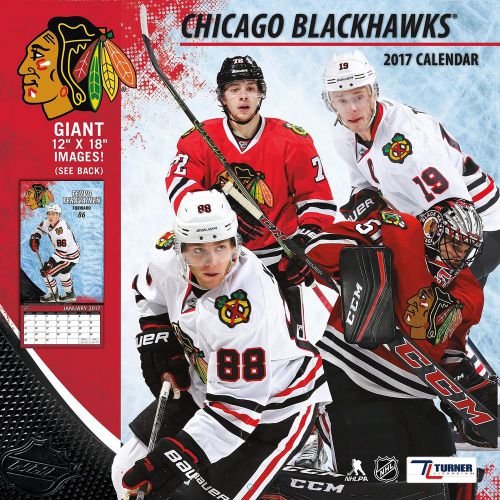 Turner Licensing Sport 2017 Chicago Blackhawks Team Wall Calendar 12&#034;X12&#034; (17...
