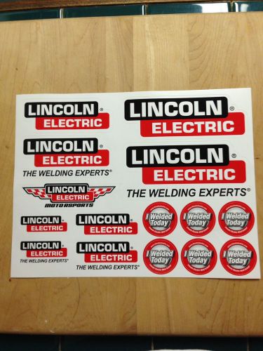 Lincoln Electric Welding Decal / Sticker Sheet