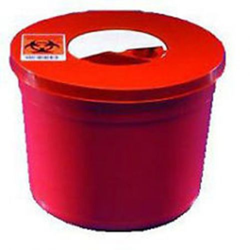 Sharps Container With Lid Round Size: 5 QT