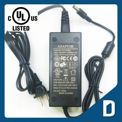 DC12V 5A 60W Switching Power Supply UL Transformer Adapter Driver Converter LED