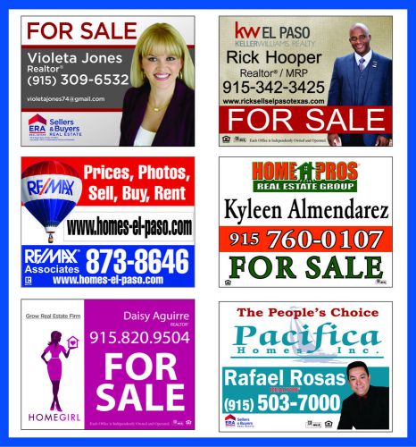 18x24 Real Estate Signs - Aluminum - With Grommets - 5 Signs