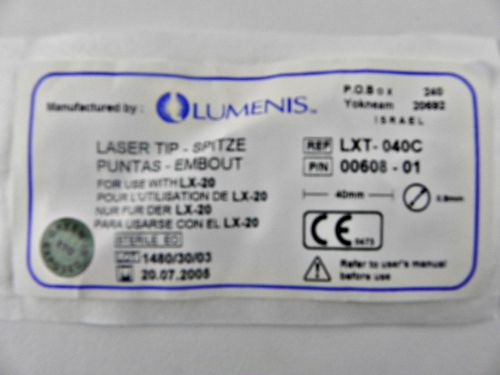 Luxar Lumenis Aesculight Laser Tips LXT-040C 00608-01 40mm .8mm New Expired