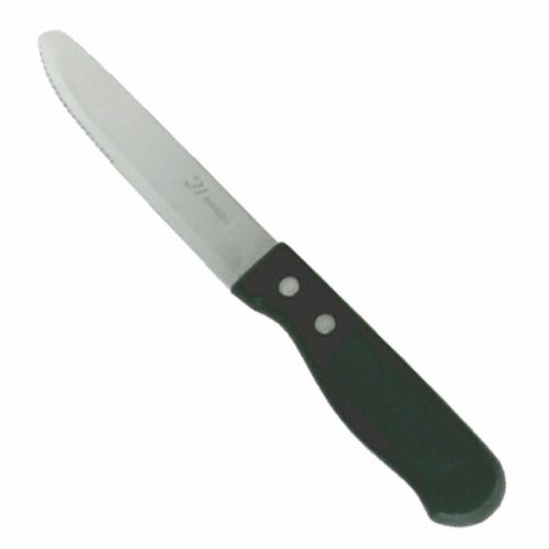 1 DZ Thunder Group Stainless Steel 5&#034; Blade Round Tip Jumbo Steak Knife Knives