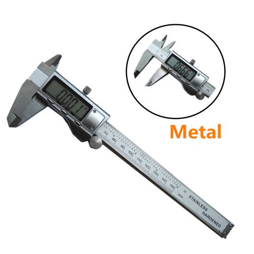 Digital Caliper 0-150mm/6&#034; Stainless Steel Metal Casing Digital CALIPER VERNIER