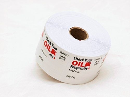 Oil Change/service Reminder Stickers 500 Stickers (1 Roll Of 500 Stickers) Servi