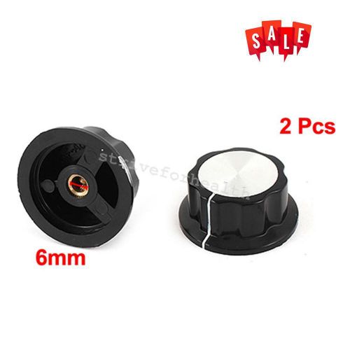 2Pcs 36mm Potentiometer Rotary Knob Top Control Turning For Hole Shaft 6mm SALE