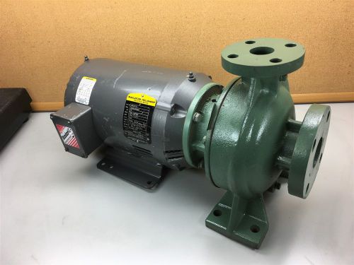 Taco ci206 close coupled end suction water fluid pump w/ 7.5 hp baldor motor for sale