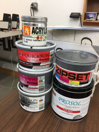 Offset Printing * PMS Inks * Over 100 cans of PMS and Process inks for sale.