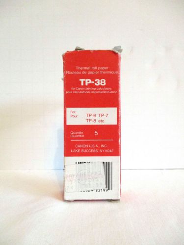 Canon Thermal Roll Paper TP-38 for Printing Calculators 38 mm x 7 m 2 Rolls