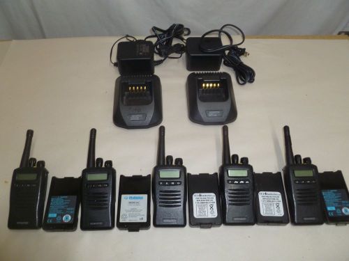 Lot of FIVE Working Kenwood TK-3140-1 450-490 MHz UHF Two Way Radios TK-3140 b