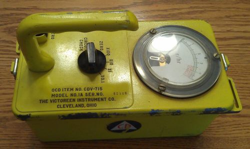 Vintage Civil Defense, Victoreen radiation detector CDV - 715