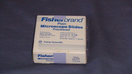 Fisherbrand Plain Microscope Slides Precleane 12-549 3 x 1 x 1mm