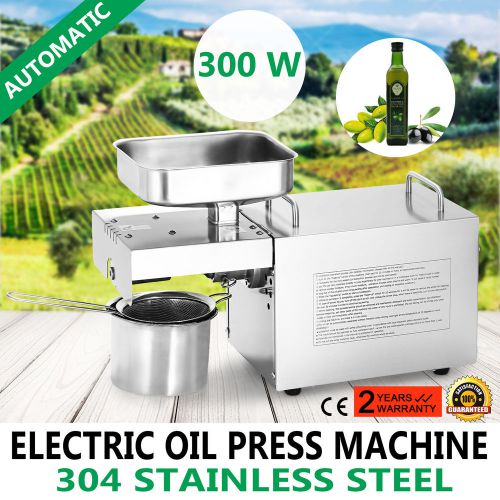 AUTOMATIC OIL PRESS MACHINE STAINLESS STEEL OIL EXPELLER HOMEMADE MULTIFUNCTION
