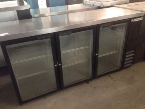 Beverage Air 3 glass door Bar Cooler