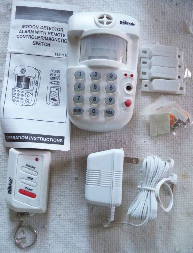 Used Home Safe 135Plus Motion Detector Alarm &amp; Remote Controler