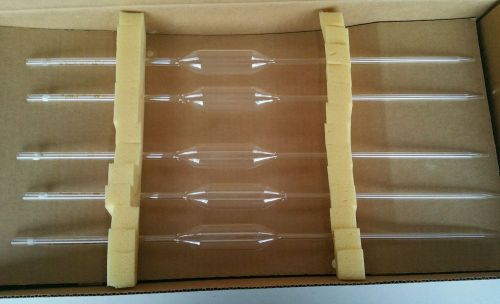 Box of 5 NEW Pyrex 50 ml Class A Glass Volumetric Pipet Pipette 7100-50