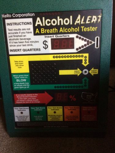 Kero Alcohol Alert Coin Operated Breathalyzer