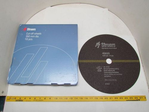 Struers 40a35 350x2.5x32mm cut-off wheels box of 10 for medium hard metals for sale