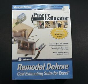Adams Power Estimator: Remodel Deluxe Excel Cost Estimating Suite ALB505SW