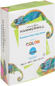 Hammermill Cardstock, Premium Color Copy, 100 lb, 8.5 x 11-1 Pack (250 Sheets) -
