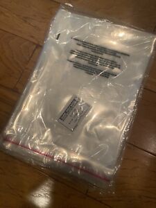 100 Resealable 8 x 10&#034; Clear Poly Plastic Bags Suffocation Warning Shirt Apparel