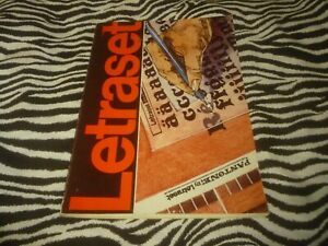 Letraset Graphic Arts Products &amp; Fonts Vintage Book - Used Very Good Condition