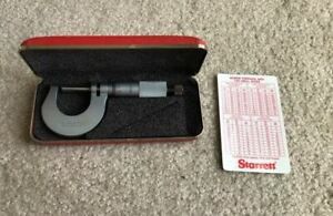 Vintage Starrett Micrometer NO.230M w/case and pocket chart